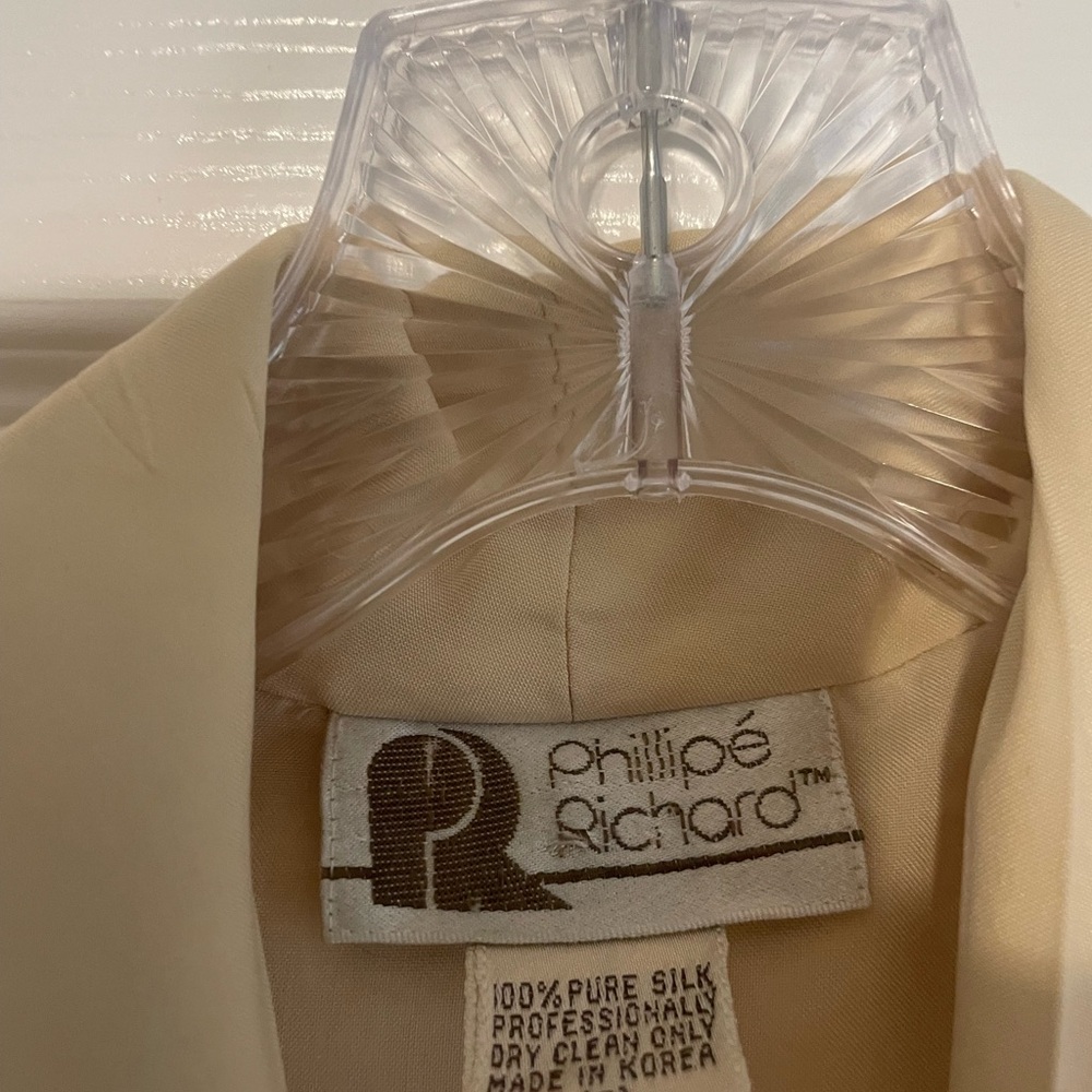 Vintage Philippe Richard 100% Pure Silk Blazer || Made in Korea - Picture 2 of 6